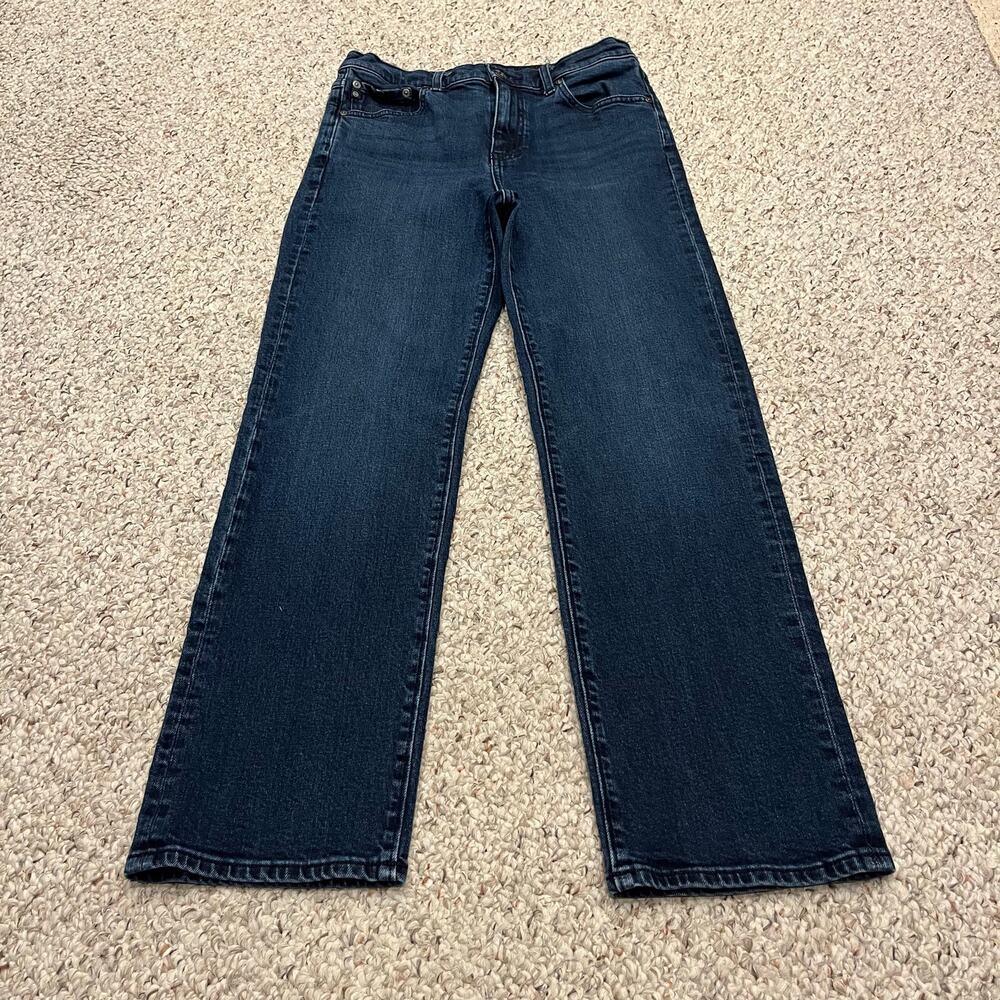 AG Adriano Goldschmied Brinley Straight Jeans 27 Dark Wash Normcore Casual